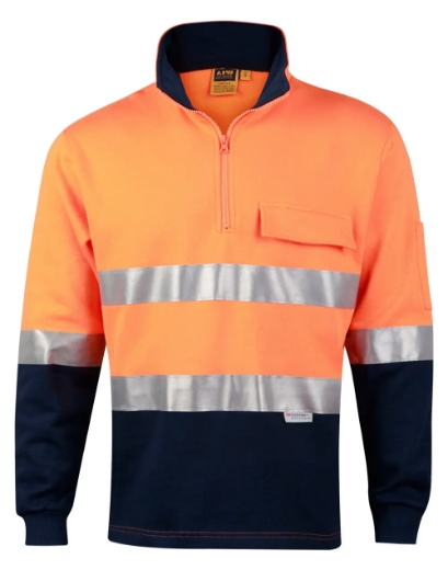 Picture of Winning Spirit, Mens Hi-Vis Fleecy Sweat